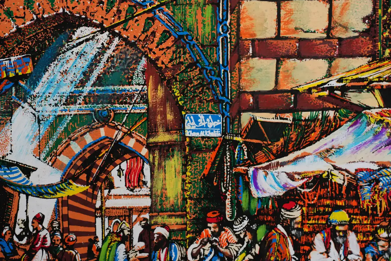 tableau papyrus de khan el khalili