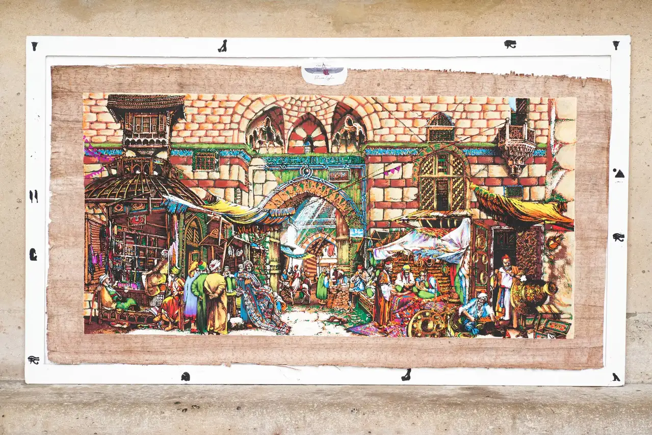 tableau papyrus de khan el khalili