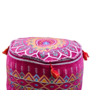handcrafted bedouin poufs