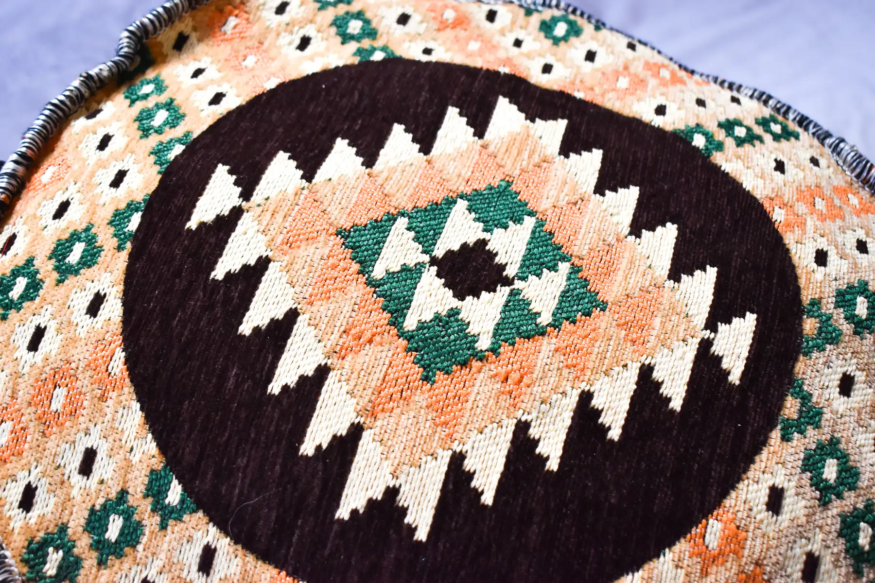 handcrafted bedouin poufs