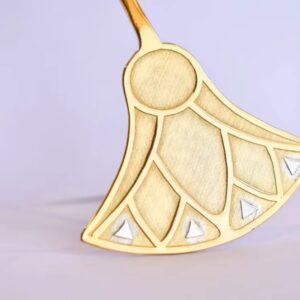 The Golden Lotus Choker with Pearl & Inlay Accent