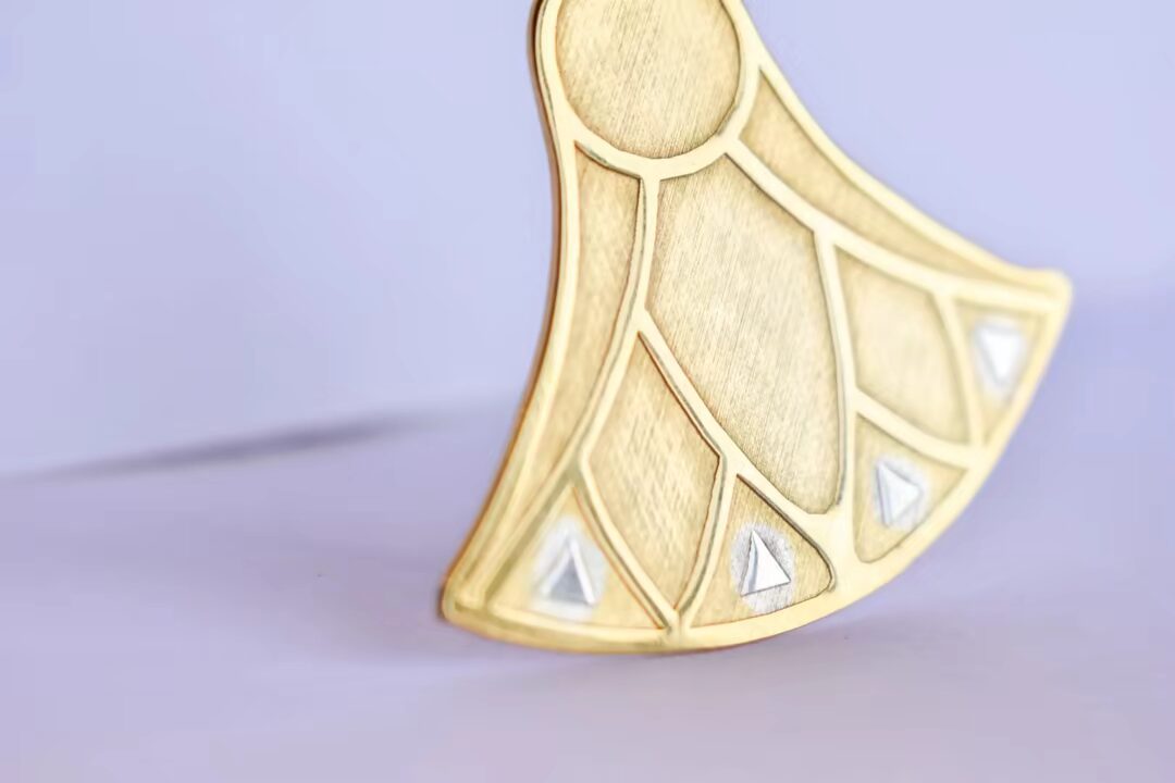 The Golden Lotus Choker with Pearl & Inlay Accent - Image 4