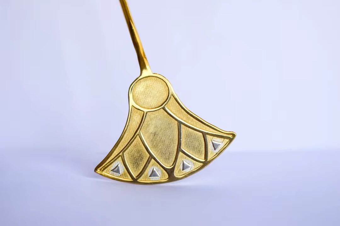 The Golden Lotus Choker with Pearl & Inlay Accent - Image 6
